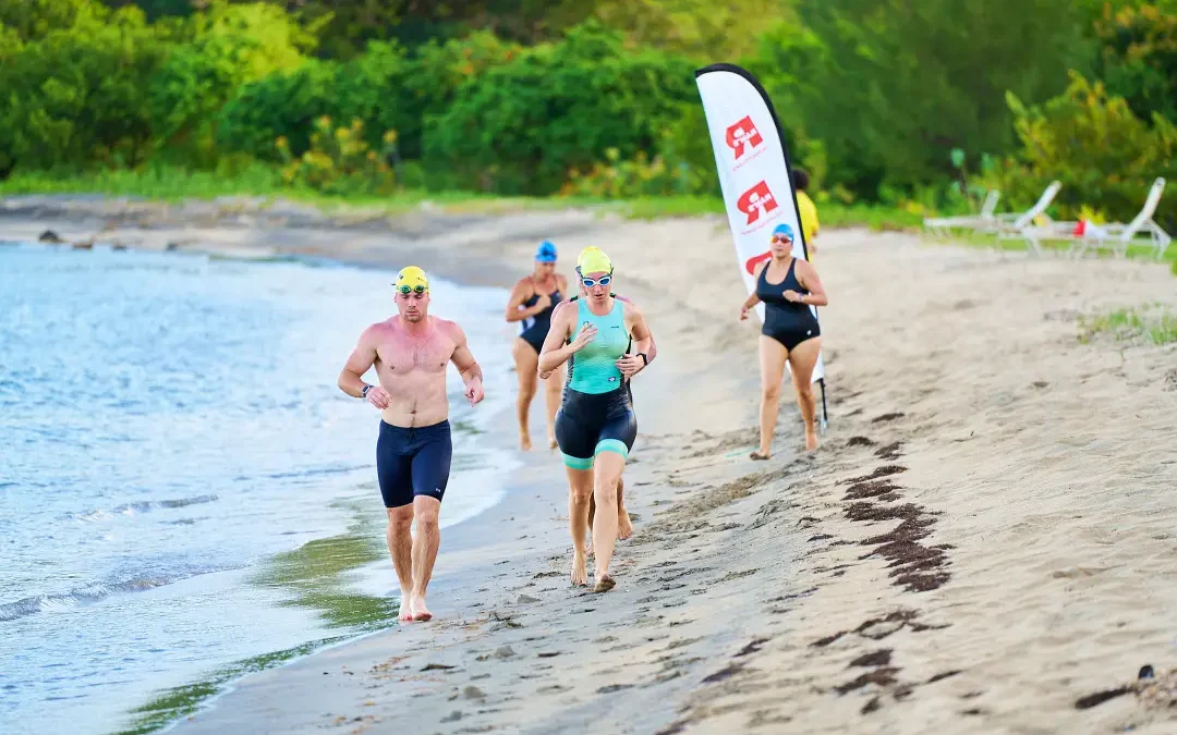 Running on the beach